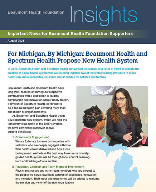 Beaumont Health Insights, August 2021 Issue